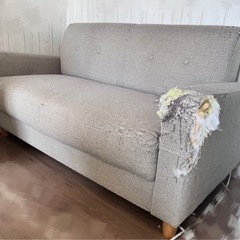山善　ソファー　ソファ　2人掛けの画像
