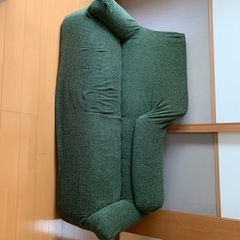 【直接引取り】HUKLAのRISTON ソファ　ターコイズブルー