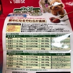 ペットフード3袋と、【受け渡し決定しました】オマケ小袋6個くらいの画像