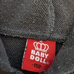 BABY DOLLファスナー付きパーカー 150の画像