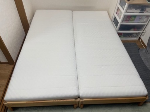 IKEA ベッド、高反発マットレスセット