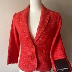 バナナリパブリックのコーラルオレンジジャケット