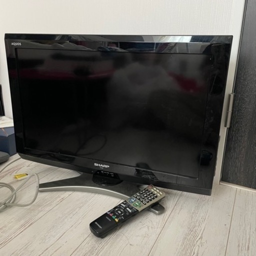 SHARP 26型 テレビ リモコン付