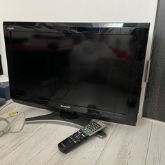 SHARP 26型 テレビ リモコン付