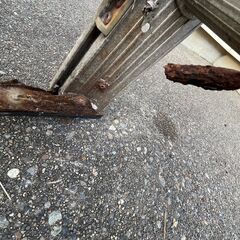 ★アルミ製 スライド式はしご 4m×2　引き取りに来られる方のみの画像