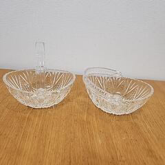 持ち手付き食器　たち吉とガラス製×2の画像