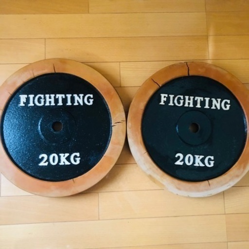 ①FIGHTING ROADバーベルプレート 20kg x 1枚 (同時購入) ①FIGHTING ROADバーベルプレート 20kg x 1枚 (同時購入