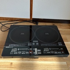 山善　YAMAZEN IHクッキングヒーター　2口
