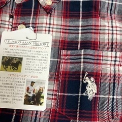 新品　POLO 長袖シャツ　140センチの画像