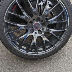ホイール RAYS ホムラ 19インチ8J 5穴 INSET+45　スタッドレス225/40/19 の画像