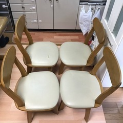 ※お取引予定※ ダイニングチェア　回転式　4脚セットの画像