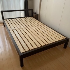 【6月8日引き取り限定】無印良品　セミダブルベッド