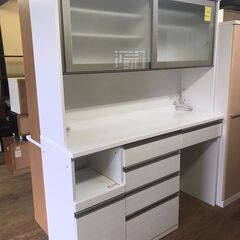 ニトリ　リガーレ　食器棚　キッチンボード　レンジボード　ソフトク...