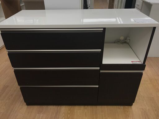 ★ジモティ割あり★  キッチンボード ブラウン H95×W120×D51 クリーニング済み KJ4783