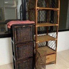 明日取りに来れる方のみ、アジアン家具