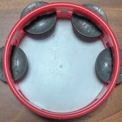 古いおもちゃタンバリンの画像