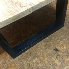 大特価 無垢 一枚板ダイニングローテーブル 210×75cmの画像