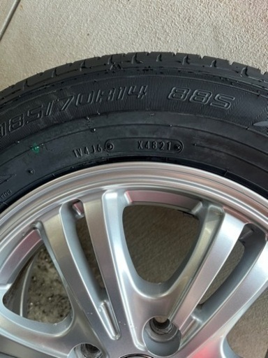 185/70R14 ノーマルタイヤ+アルミホイール 4本セット　未使用品‼︎