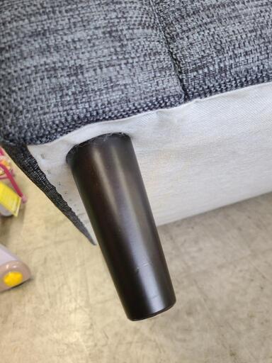 J4537 二人掛けソファ グレー クリーニング済 【リユースのサカイ柏店】