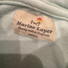 marina layer パーカー　水色の画像