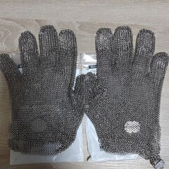 ステンレスメッシュ手袋　刃物等を使う作業をされる方に