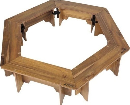 【値下げしました】ヘキサゴンテーブル【CAPTAIN STAG】使用回数3回