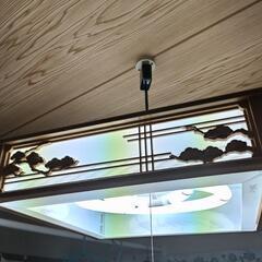 昔ながらの照明器具 和室電気の画像