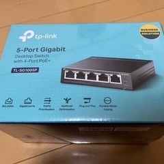 TP-Link スイッチングハブ 5ポート PoE TL-SG1005LPの画像
