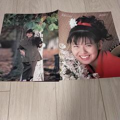 南野陽子 楽園のDoor LPサイズジャケットシングルレコードの画像