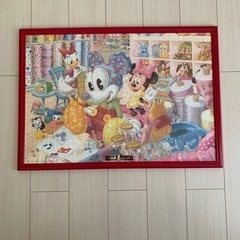 ディズニーパズル 木製専用フレーム レッド 1000ピース用