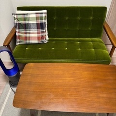 カリモク ソファ ダイソン hot coolの画像