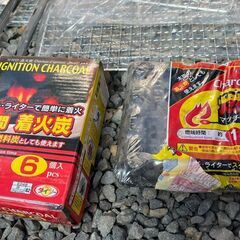 バーベキュー用品　BBQ　アウトドア用品　墨　木炭　オガライト　着火剤の画像