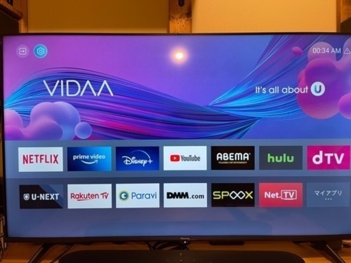 ほぼ新品 ハイセンス 50E6G 50インチ 4K液晶テレビ