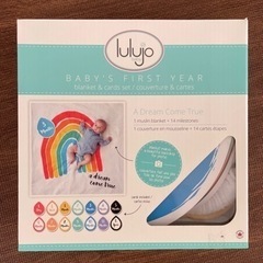 赤ちゃん　ベビー　おくるみ　月齢　マイルストーン　カード　lulujo