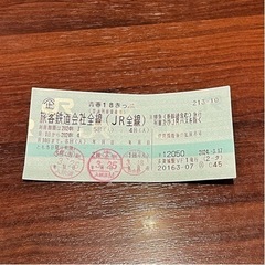 チケット 新幹線/鉄道切符