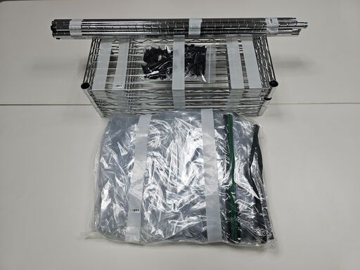 ５段スチールラック・メタルラック＋雨避けカバー【ホームセンター12,000円相当】②