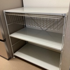 無印スチールユニットシェルフの画像