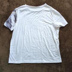 フェザー柄 Tシャツの画像