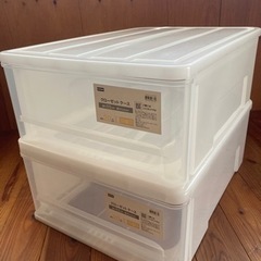 ニトリクローゼットケース2個【中古品】