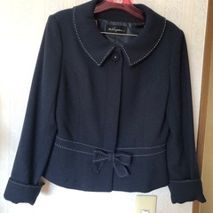 セレモニースーツ　11号　紺色　ラメの画像