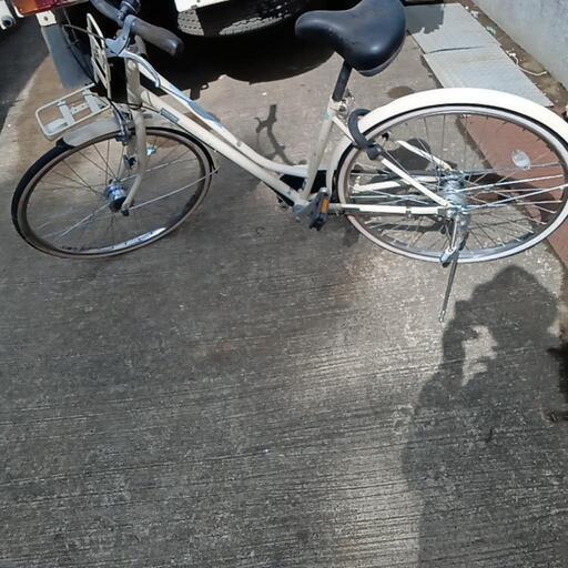 26インチ3段ギヤ付き自転車走ります