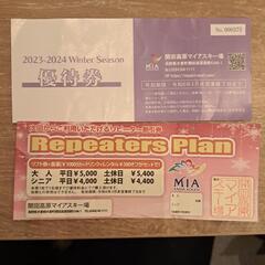 チケット テーマパーク/遊園地