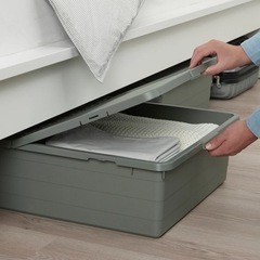【2個】家具 収納家具 収納ケース フタ付 ベッド下   の画像