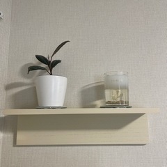 ニトリ　新品　ウォールシェルフ アルブルN L型幅45cmの画像