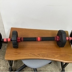 K2403-938 ダンベルセット バーベルも可能 ウエイト 1.25kg×4 2.5kg×4 3kg×8 バラ売り不可の画像