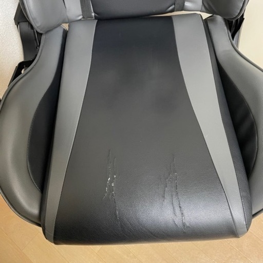 Gtracing ゲーミングチェア　肘かけ付き　GT-002F グレー