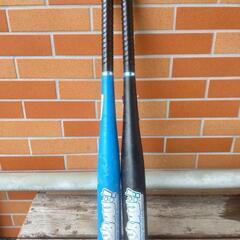 プラスチック製野球バット二本