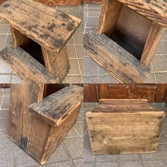 ヴィンテージ踏み台　脚立　スツール　椅子の画像