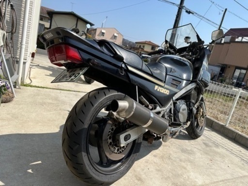 ヤマハ逆車　FJ1200 カスタム車両車検残有り　乗って帰れます大型初心者　旧車　当時物　