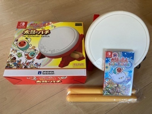 【使用 少】太鼓の達人ドンダブルフェスティバル　太鼓とバチセット